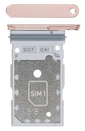 SIM card holder Samsung S931 S25/S936 S25 Plus Dual Pink Gold original (service pack)