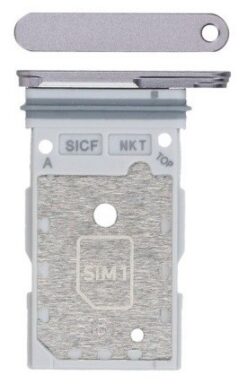 SIM card holder Samsung S931 S25/S936 S25 Plus Dual Silver Shadow original (service pack)