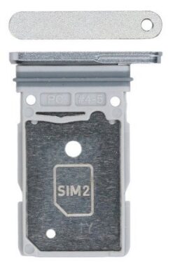 SIM card holder Samsung S938 S25 Ultra Dual Titanium Silver Blue/Silver original (service pack)