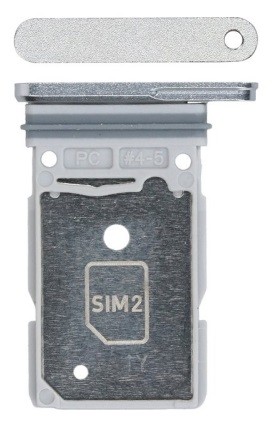 SIM card holder Samsung S938 S25 Ultra Dual Titanium Silver Blue/Silver original (service pack)