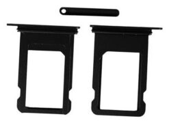 SIM card holder for iPhone 8/SE 2020/SE 2022 black original (used Grade A)