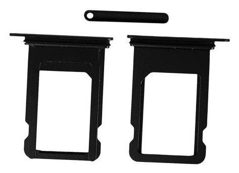 SIM card holder for iPhone 8/SE 2020/SE 2022 black original (used Grade A)