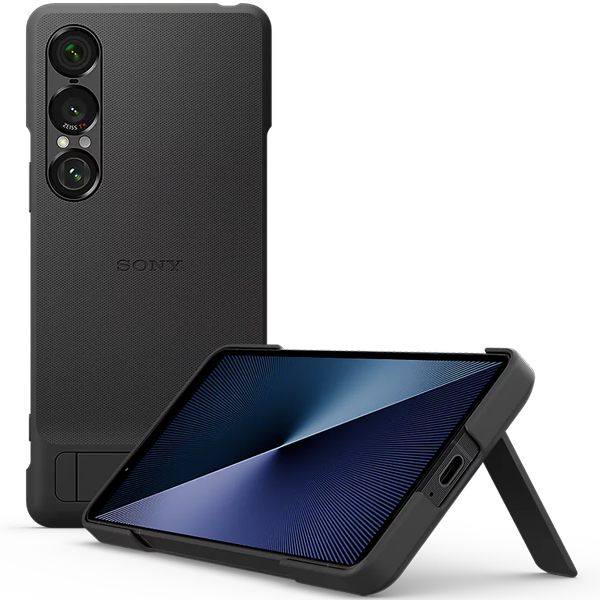 Sony Xperia 1 VII Style Cover with Stand Slate Black - (uus)