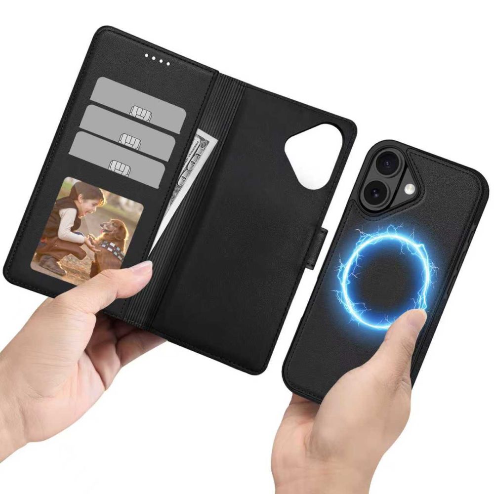 Kaitseümbris kaanega Wallet MagSafe, Apple iPhone 17, must, Tech-Protect - Image 6