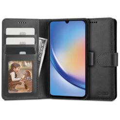 Kaitseümbris kaanega Wallet, Samsung Galaxy A34 5G, must, Tech-Protect