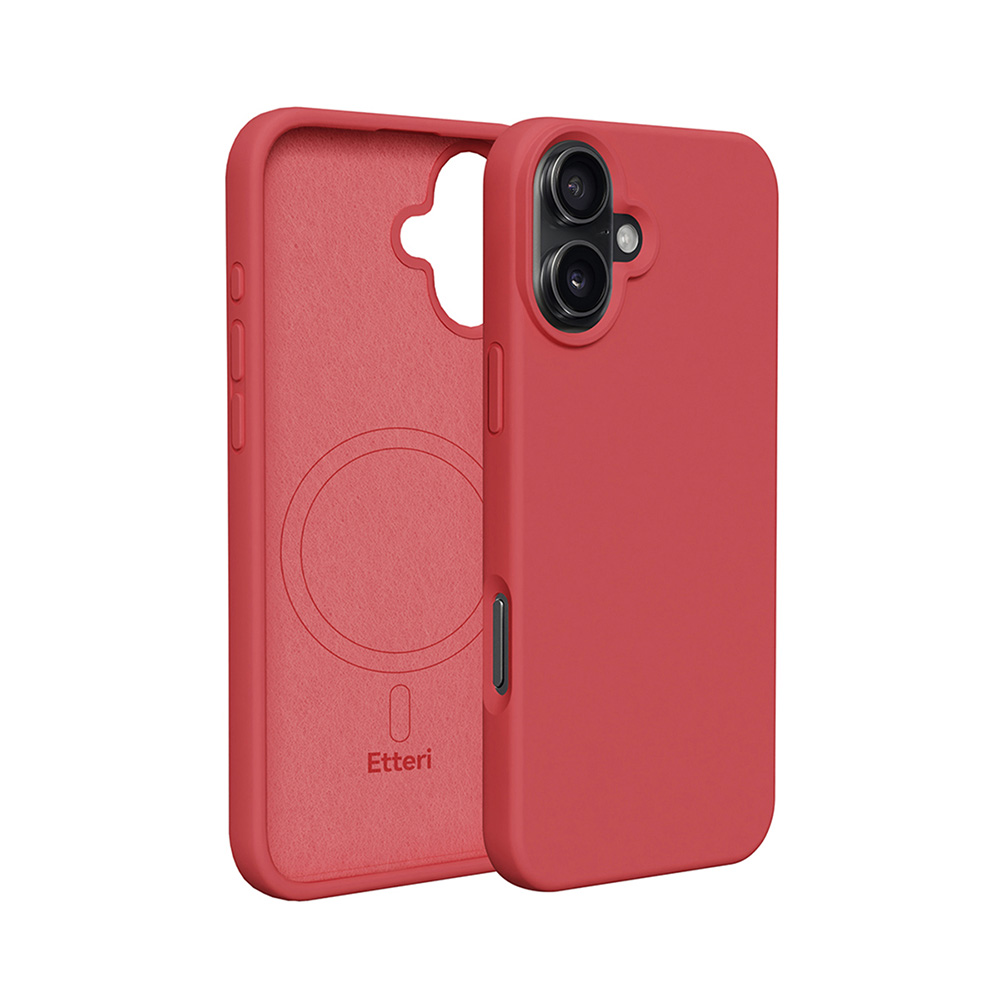 Etteri Silicone Mag case for iPhone 17 Pro raspberry - Image 5