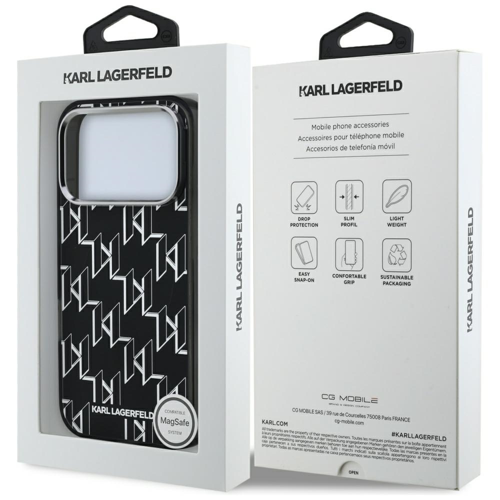 Karl Lagerfeld IML KL Monogram MagSafe case for iPhone 17 Pro black - Image 8