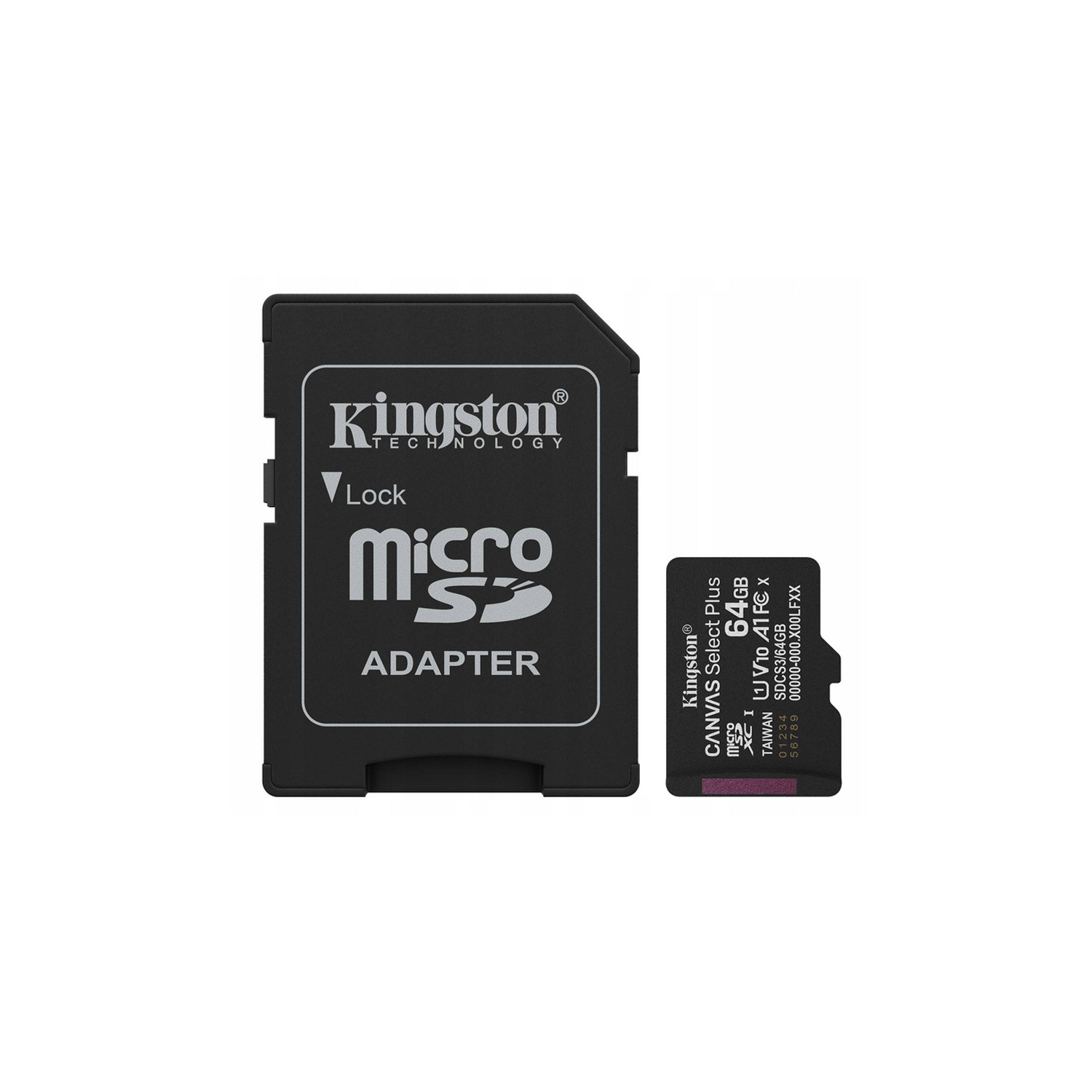 Kingston *microSD 64GB Canvas Select+ G3 100MB/s Adapt - Image 2