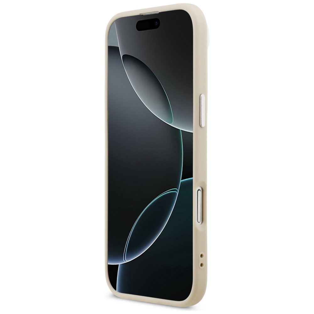 Karl Lagerfeld case Magsafe PU case with Karl&Choupette heads pins logo and metal camera buttons for iPhone 17 Air grey - Image 5