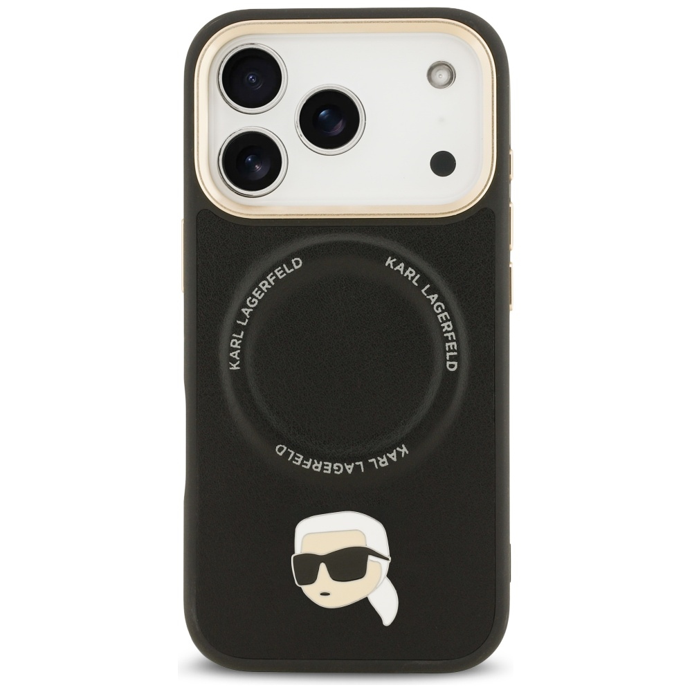 Karl Lagerfeld Big Strap Karl Metal Logo MagSafe case for iPhone 17 Pro black - Image 3