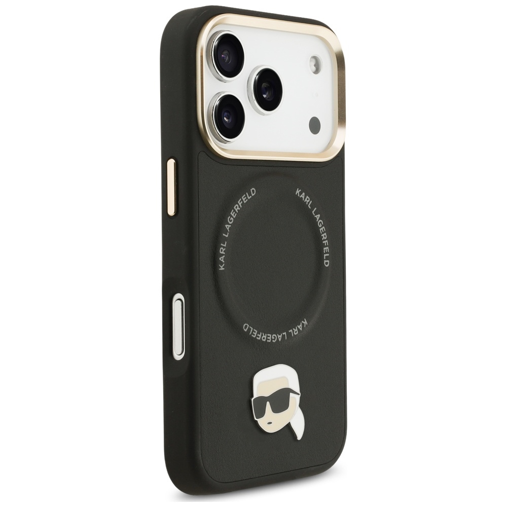 Karl Lagerfeld Big Strap Karl Metal Logo MagSafe case for iPhone 17 Pro black - Image 4