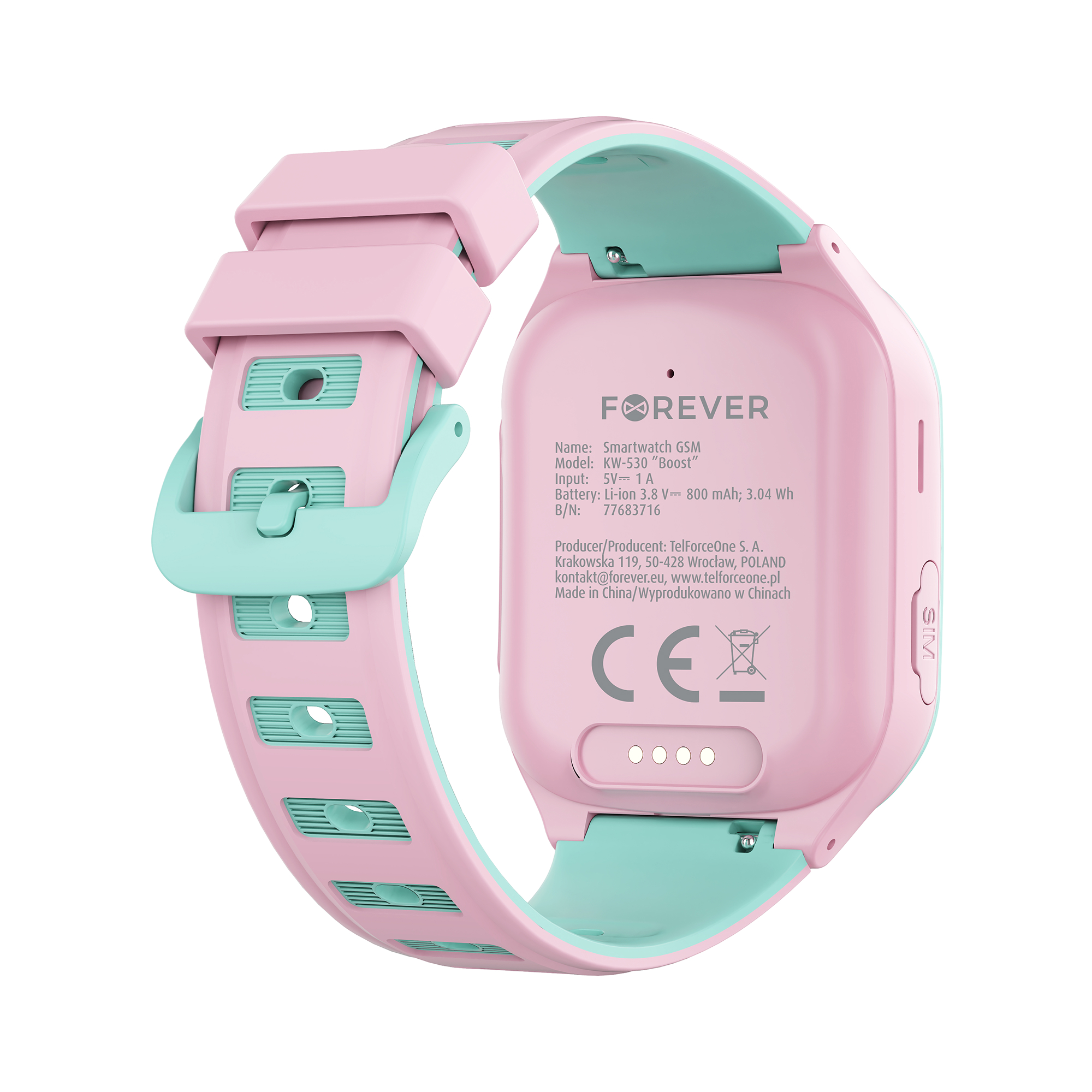 Forever smartwatch GPS WiFi 4G Kids Boost KW-530 Pink - Image 5