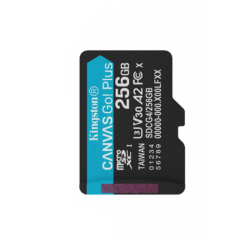 Kingston memory card 256GB SDXC Canvas Go Plus Gen4 200MB/s C10 UHS-I U3 V30