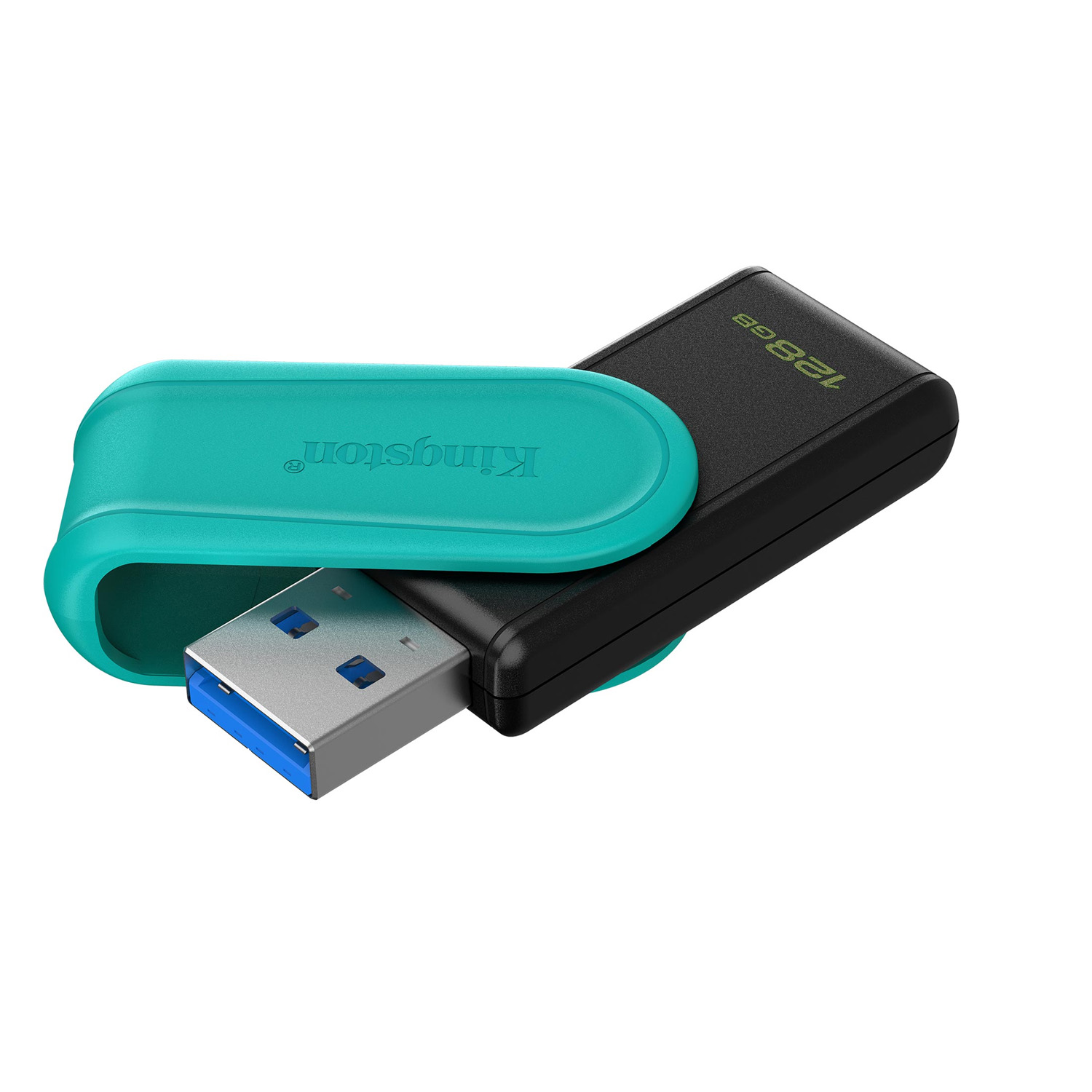 Kingston pendrive 128GB Portable USB 3.2 Gen 1 DataTraveler Exodia S (Black/Turquoise) - Image 2