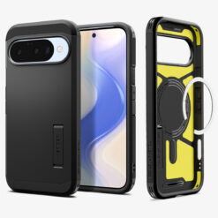 Kaitseümbris Tough Armor AI (MagFit), Google Pixel 10 Pro / Pixel 10, must, tugijalaga, Qi2/MagSafe ühilduv, Spigen