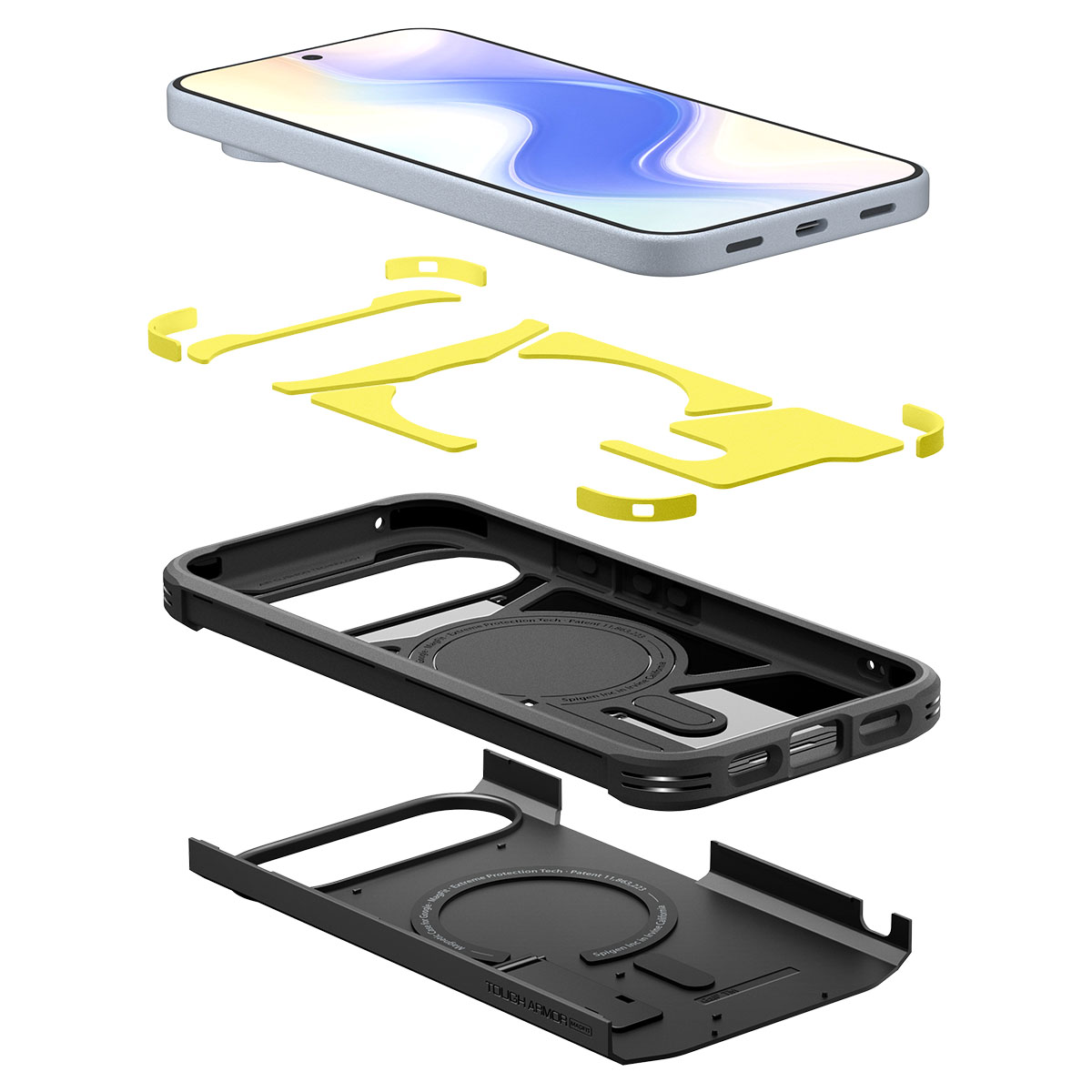 Kaitseümbris Tough Armor AI (MagFit), Google Pixel 10 Pro / Pixel 10, must, tugijalaga, Qi2/MagSafe ühilduv, Spigen - Image 7