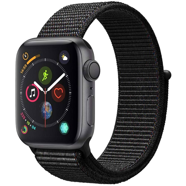 Apple Watch Series 4 GPS 44mm Space Gray Aluminum Case with Black Sport Loop (kasutatud) - (uus)