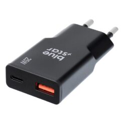 Charger Blue Star (TFK-SC-25WAC) (1xUSB; 1xUSB-C) 3A (25W) black