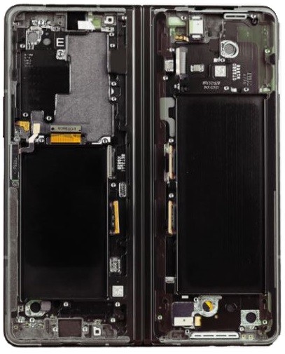 LCD screen Samsung F926 Z Fold3 5G with touch screen (Inner) Phantom Green original (used Grade B)