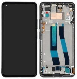 LCD screen Xiaomi Mi 11 Lite 4G/Mi 11 Lite 5G 2021 with touch screen with frame Black original (used Grade A)