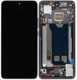 LCD screen Xiaomi Poco F7 Pro 5G with touch screen with frame Black original (service pack)