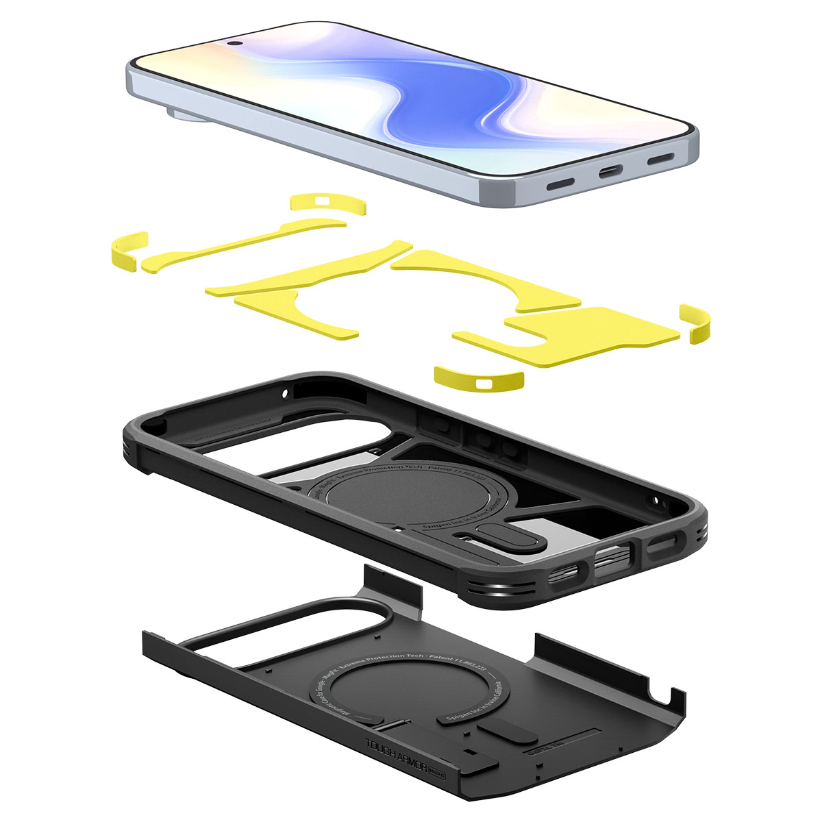 Kaitseümbris Tough Armor AI (MagFit), Google Pixel 10 Pro XL, must, tugijalaga, Qi2/MagSafe ühilduv, Spigen - Image 8