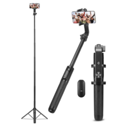 Selfi-statiiv, Selfie Stick Tripod, 161 cm, must, bluetooth, S560W, Spigen