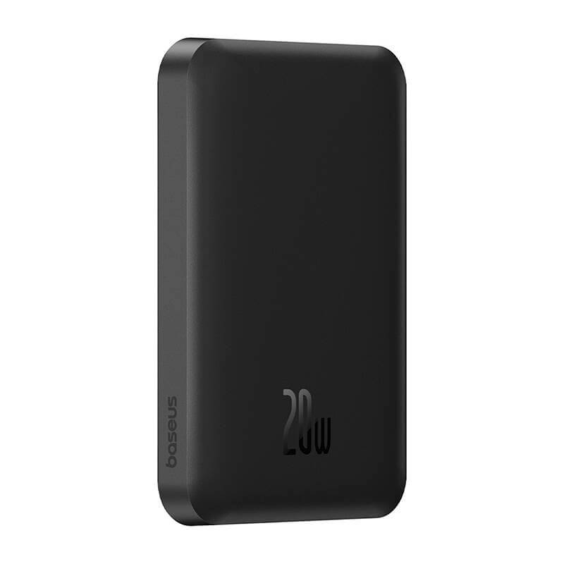 Akupank juhtmevaba laadimisega + USB-C pesaga, 5000 mAh, 20W, MagSafe, must, Magnetic Mini, Baseus - Image 7