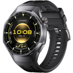 Huawei Watch GT 6 Pro 46mm Titanium Alloy Case with Black Fluoroelastomer Strap - (uus)