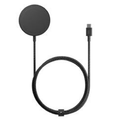 Juhtmevaba laadimisalus SnapStand Magnetic Qi2, 15W, must, MagSafe, tugijalaga, Native Union