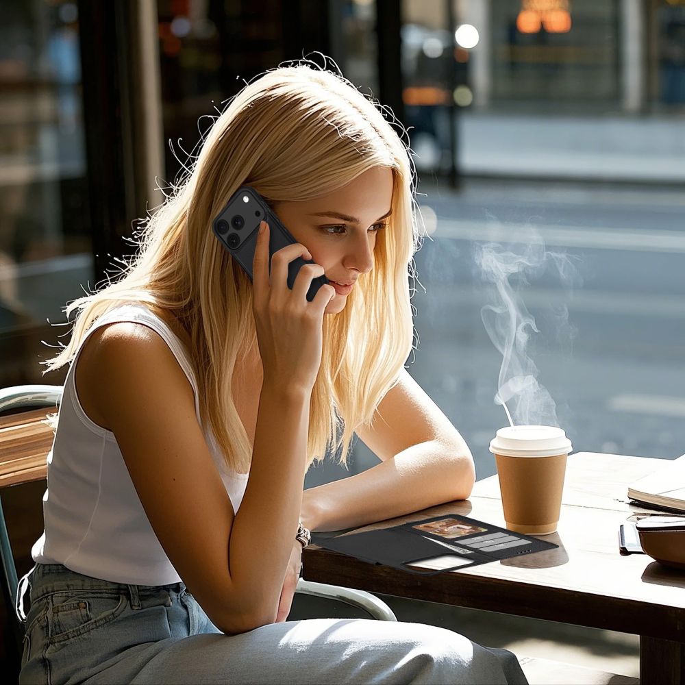 Kaitseümbris kaanega Wallet MagSafe, Apple iPhone 17 Pro Max, must, Tech-Protect - Image 4