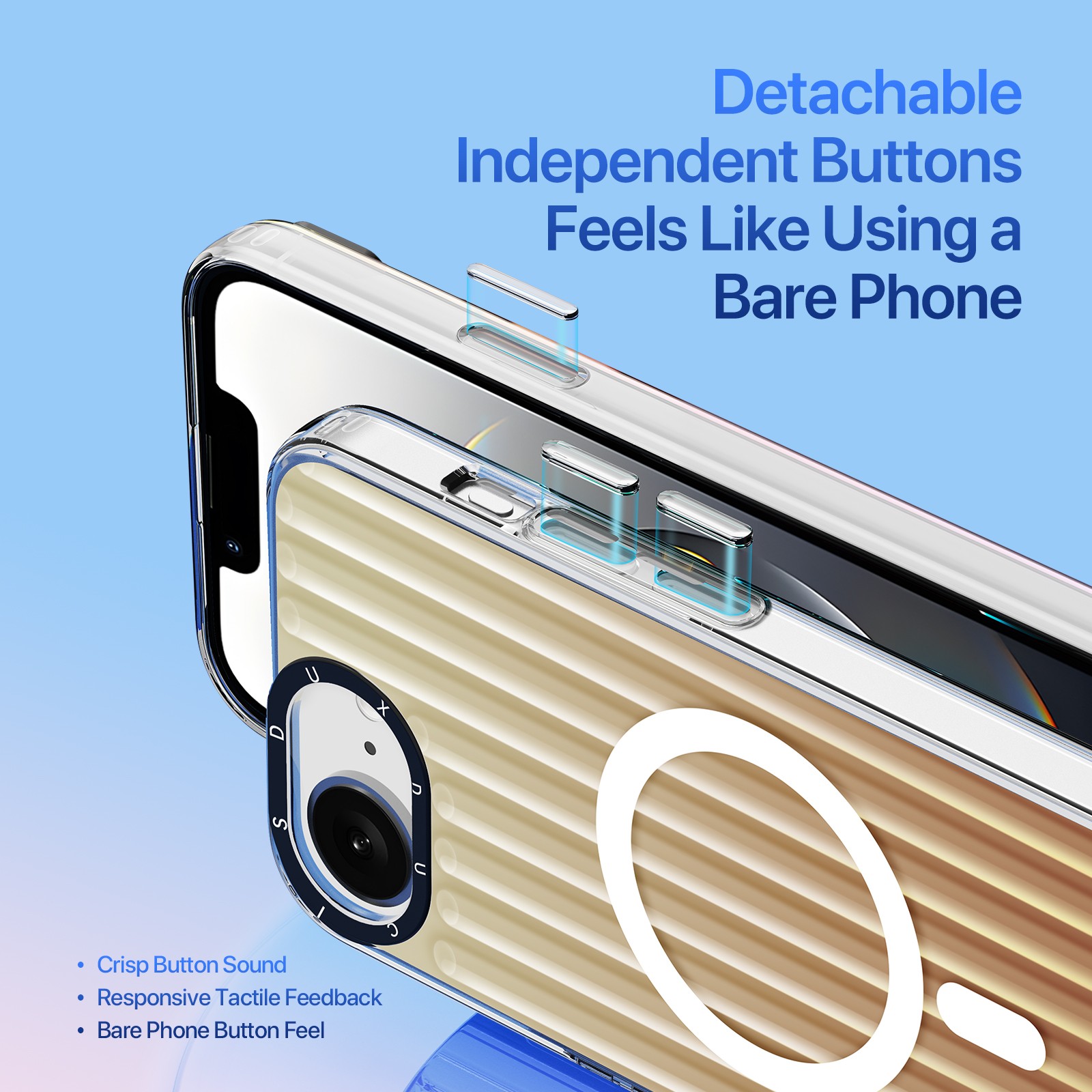 Telefoniümbris Dux Ducis Zest Apple iPhone 16e Gradient Desert Gold - Image 3