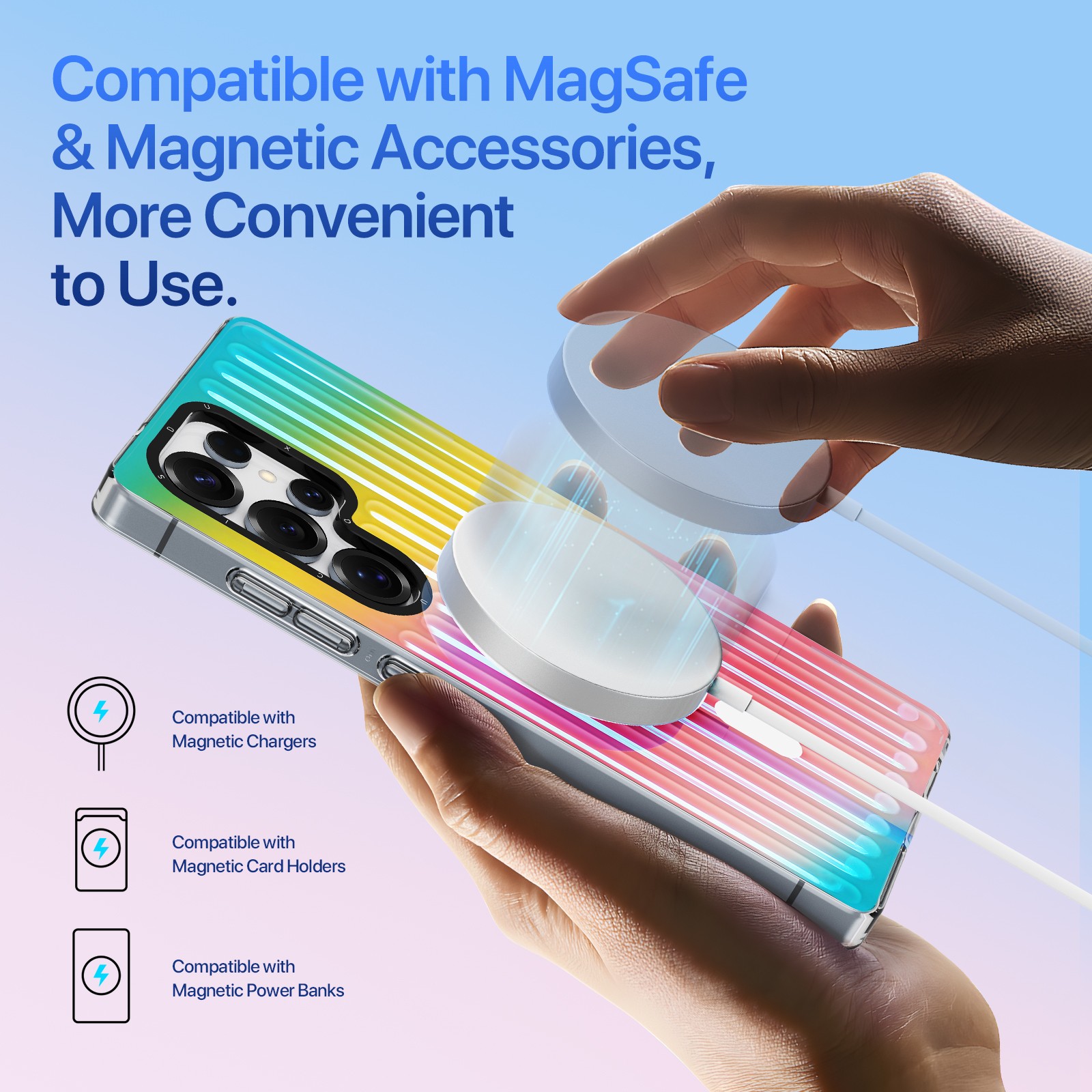 Telefoniümbris Dux Ducis Zest Samsung S938 S25 Ultra Gradient Rainbow - Image 3