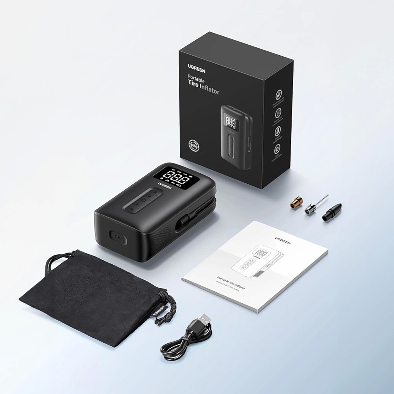 Kaasaskantav pump Ugreen CD259 Portable Tire Inflator (15951) - Image 2