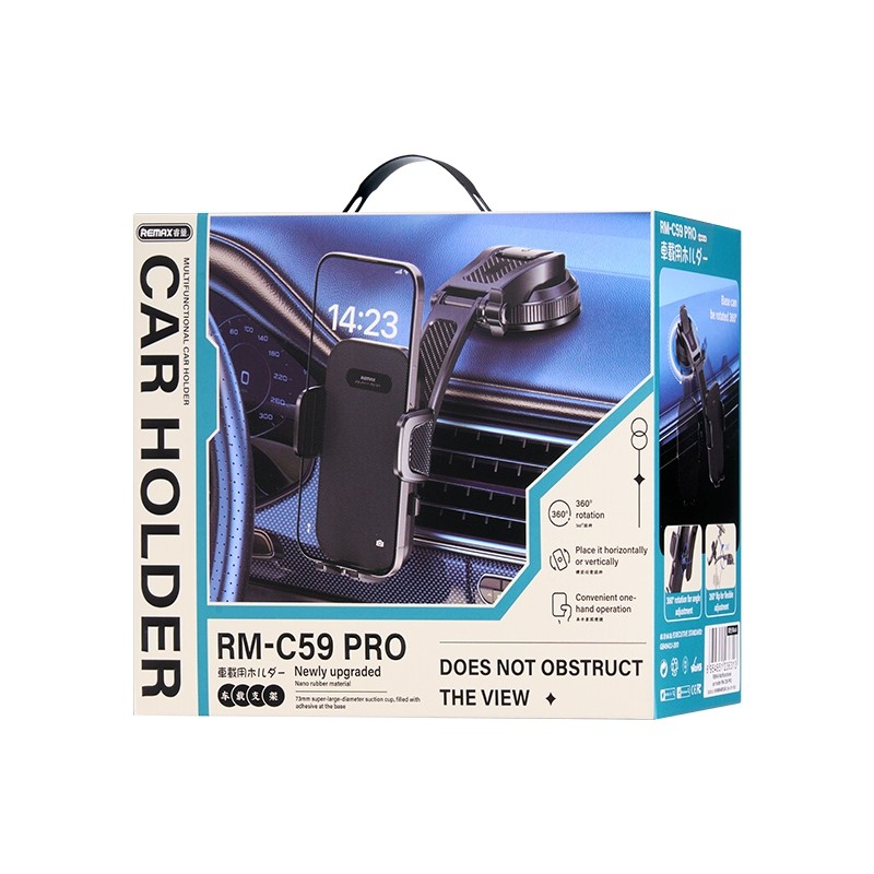 Autotelefoni hoidja Remax RM-C59 PRO (dashboard) must - Image 2