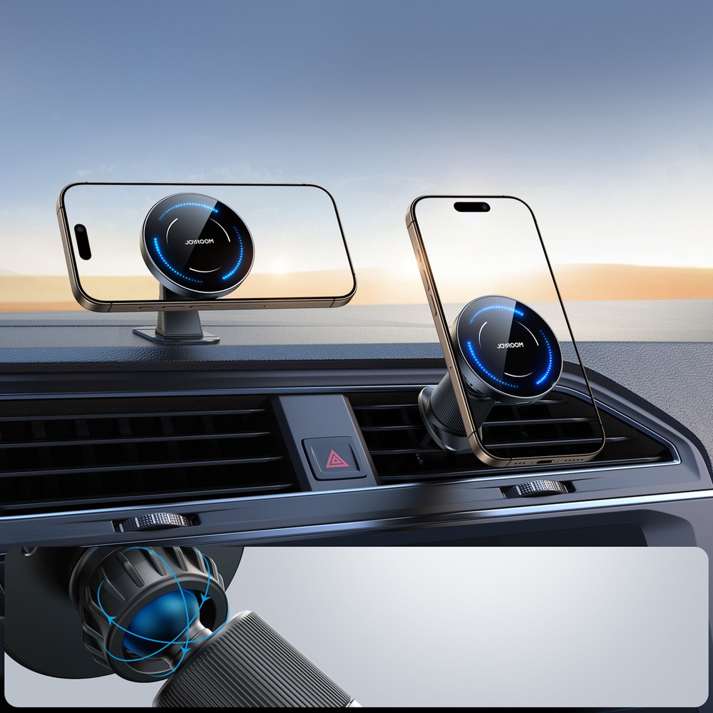 Laadija-hoidjaga magnetauto Joyroom JR-ZS502 MagSafe 15W (air vent/dashboard) must - Image 2