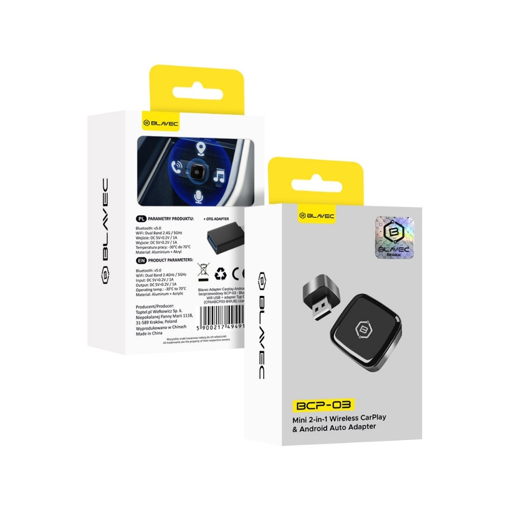 Traadita CarPlay/Android Auto adapter Blavec BCP-03 must - Image 3