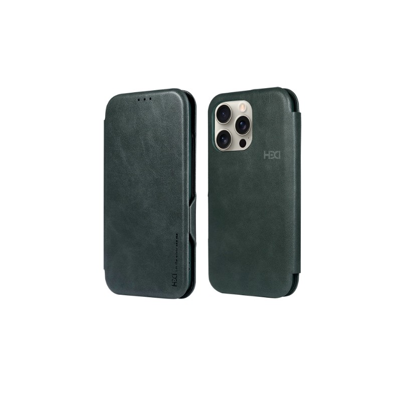 Telefoniümbris HDD Classic Wallet Case Samsung A405 A40 roheline