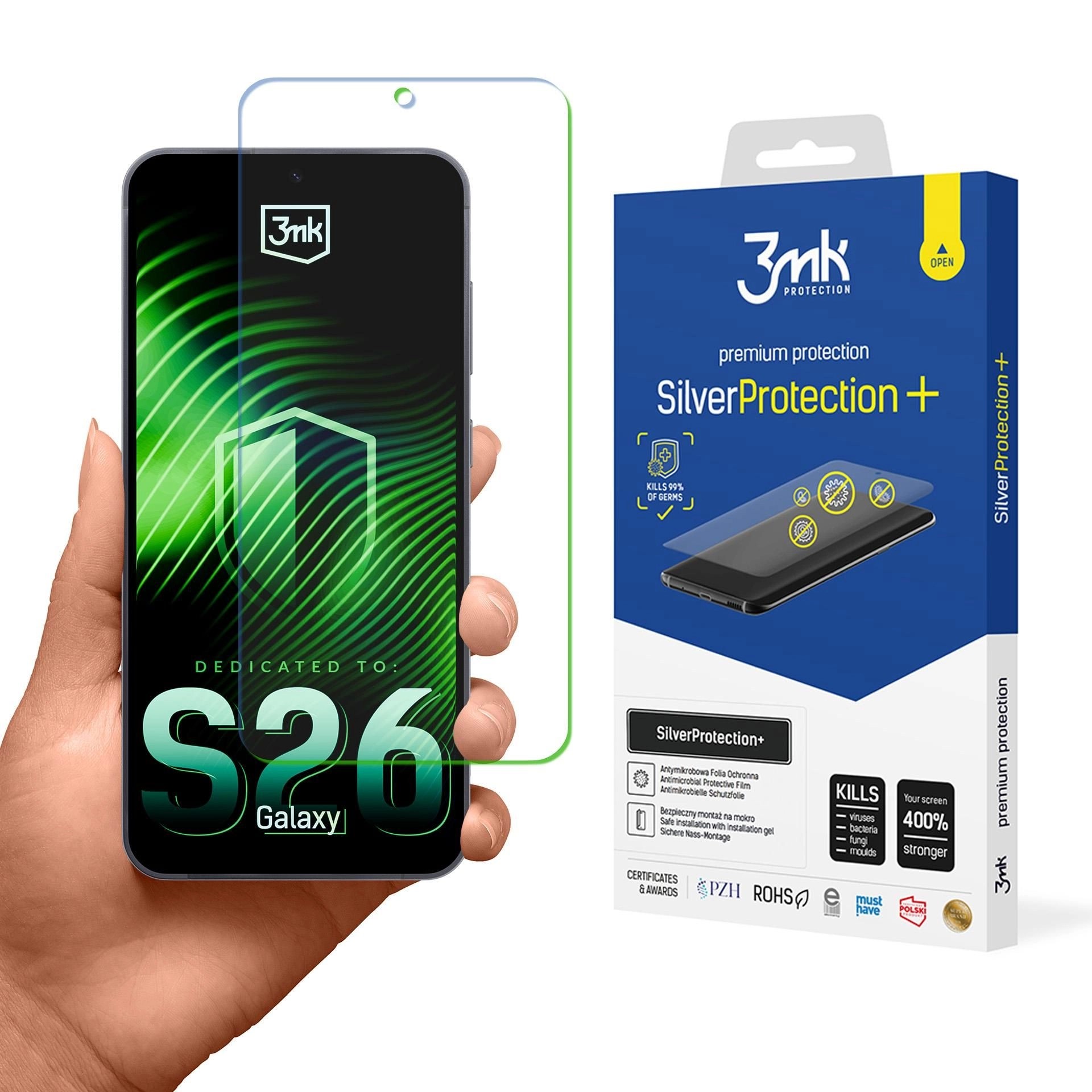 LCD kaitsekile 3mk Silver Protection+ Samsung S942 S26