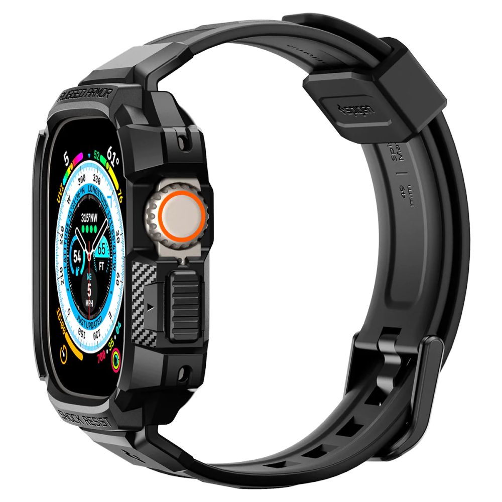 Kaitseümbris kellarihmaga Rugged Armor Pro, Apple Watch Ultra 3 / Ultra 2 / Ultra, must, Spigen - Image 12