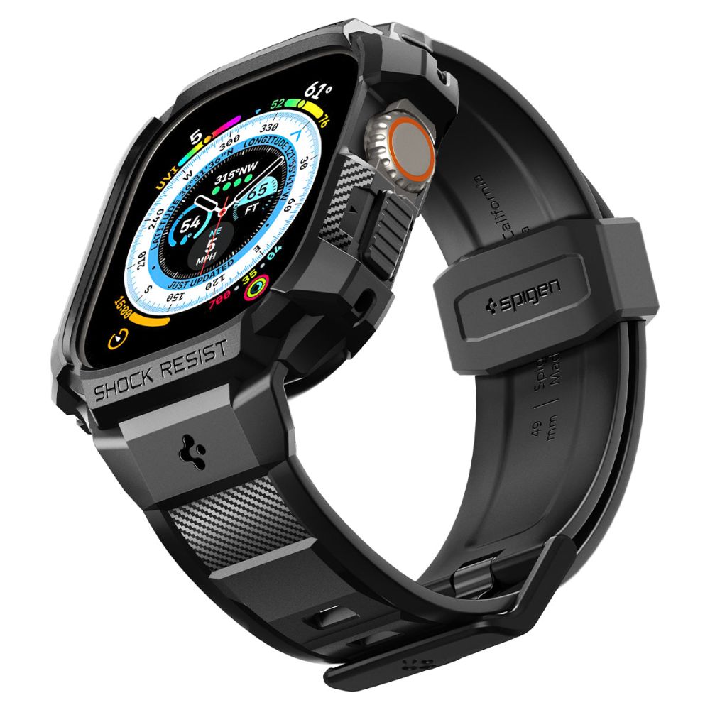 Kaitseümbris kellarihmaga Rugged Armor Pro, Apple Watch Ultra 3 / Ultra 2 / Ultra, must, Spigen - Image 9