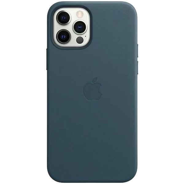 Apple iPhone 12 | 12 Pro Leather Case with MagSafe Baltic Blue - (uus)