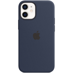 Apple iPhone 12 Mini Silicone Case with MagSafe Deep Navy - (uus)