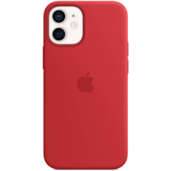 Apple iPhone 12 Mini Silicone Case with MagSafe Red - (uus)
