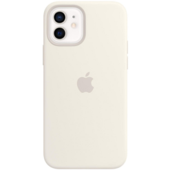 Apple iPhone 12 Mini Silicone Case with MagSafe White - (uus)