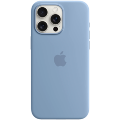 Apple iPhone 15 Pro Silicone Case with MagSafe Winter Blue - (uus)