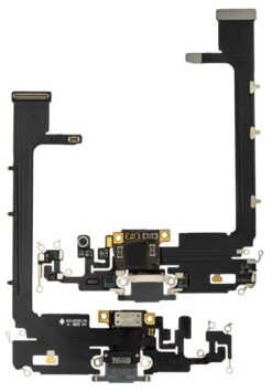 Flex for iPhone 11 Pro Max for charging connector with microphone Space Grey original (used Grade A)