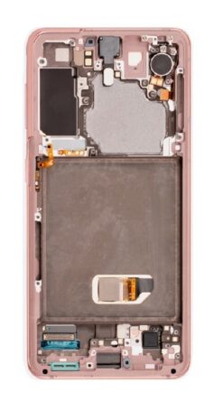 LCD screen Samsung G991 S21 5G with touch screen and frame Phantom Pink original (used Grade A)