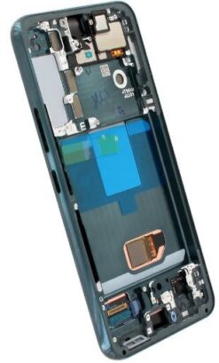 LCD screen Samsung S901 S22 5G with touch screen and frame Green original (used Grade A, without buttons)