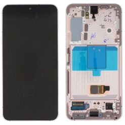 LCD screen Samsung S901 S22 5G with touch screen and frame Pink Gold original (used Grade B)